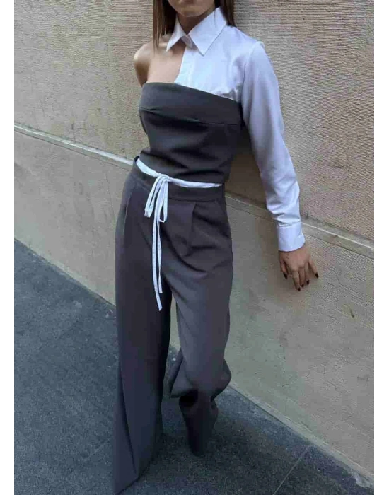 Gömlek Detay Takım 2506 - Antrasit