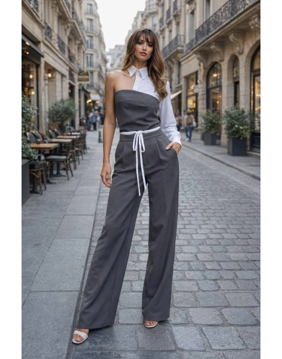 Gömlek Detay Takım - Antrasit