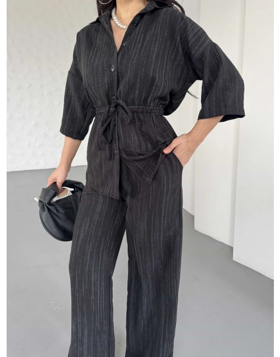 Gömlek Pantolon Takım 2516 - Siyah