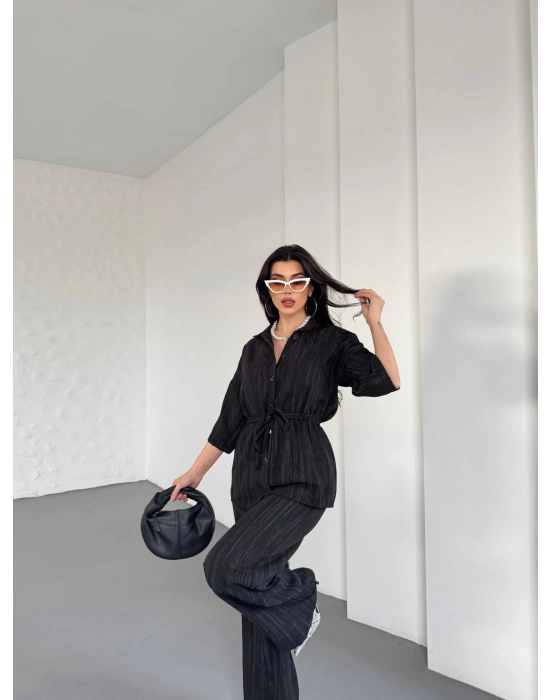 Gömlek Pantolon Takım 2516 - Siyah