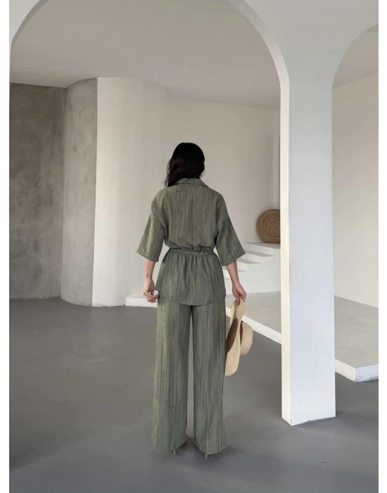 Gömlek Pantolon Takım - Haki