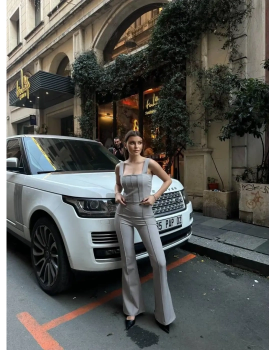 İspanyol Paça Takım - Gri