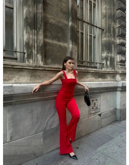 İspanyol Paça Takım - Kırmızı