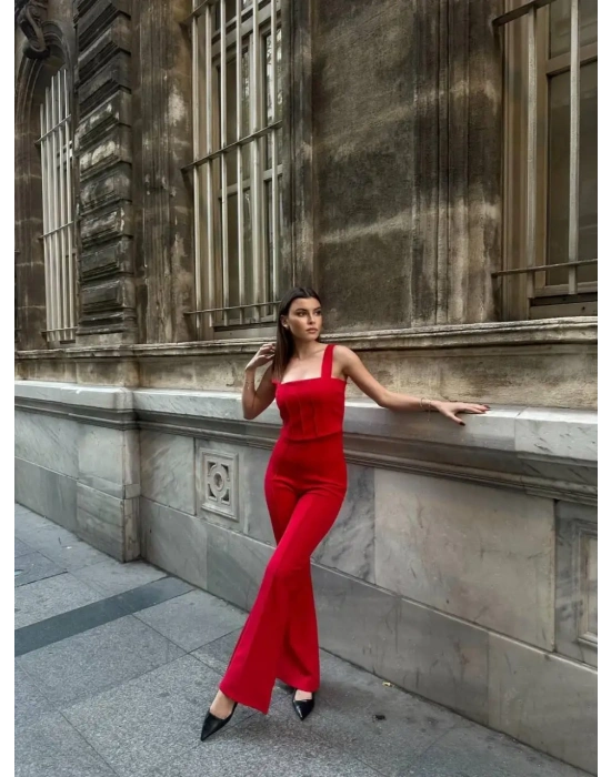 İspanyol Paça Takım - Kırmızı