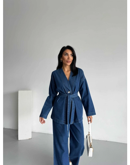 Kimono Kot Takım 1801 - Lacivert