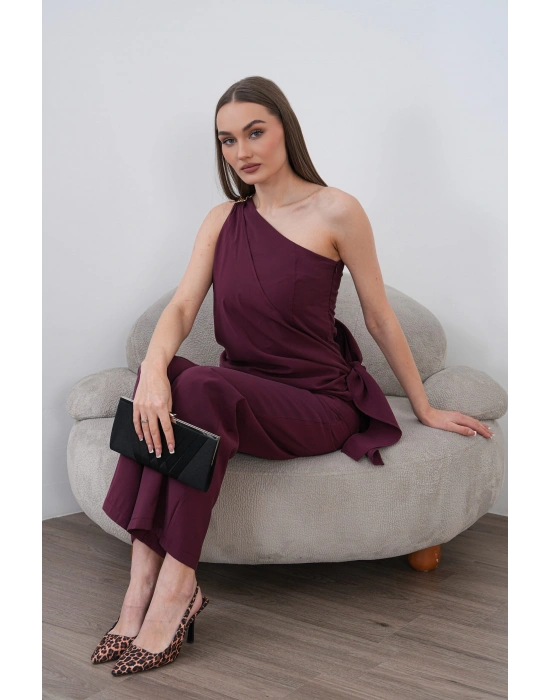 Modal Şallı Takım - Bordo