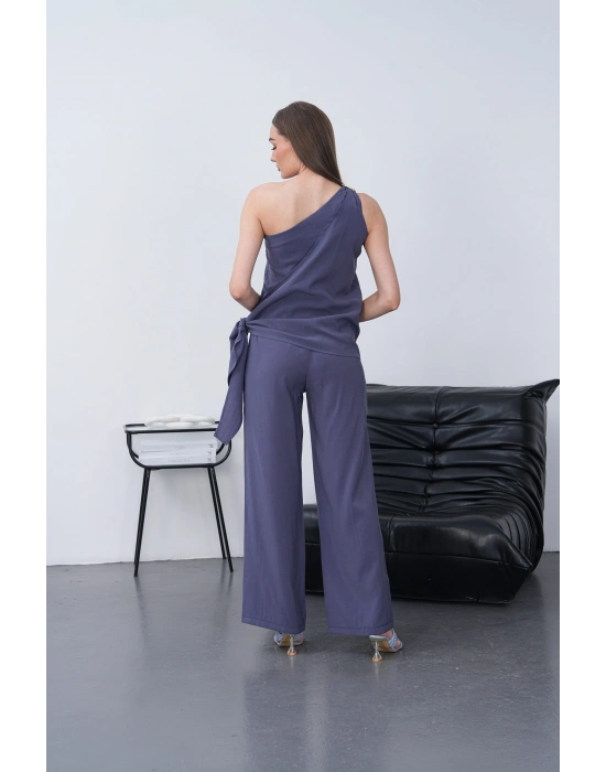 Modal Şallı Takım - İndigo