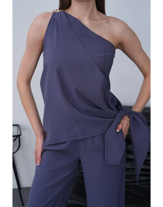 Modal Şallı Takım - İndigo