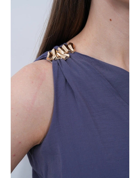 Modal Şallı Takım - İndigo