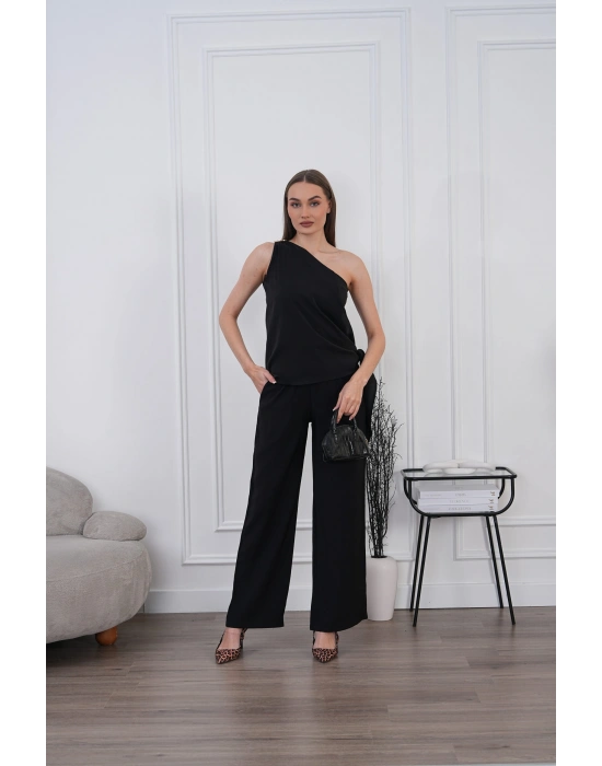 Modal Şallı Takım - Siyah