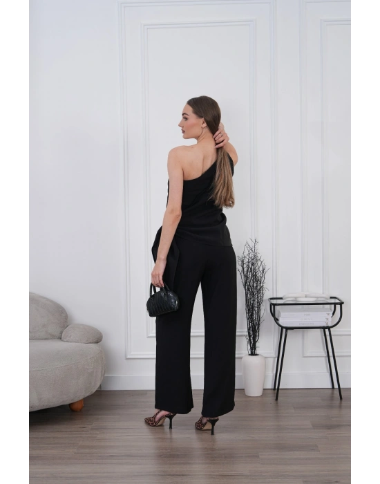 Modal Şallı Takım - Siyah