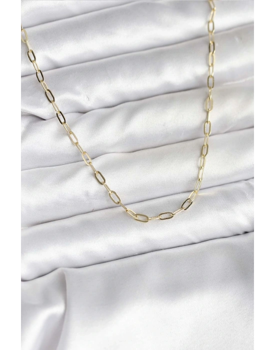 MuI MuI 14K Gold Renk Kaplama Ataç Zincir Model CM Kadın Kolye