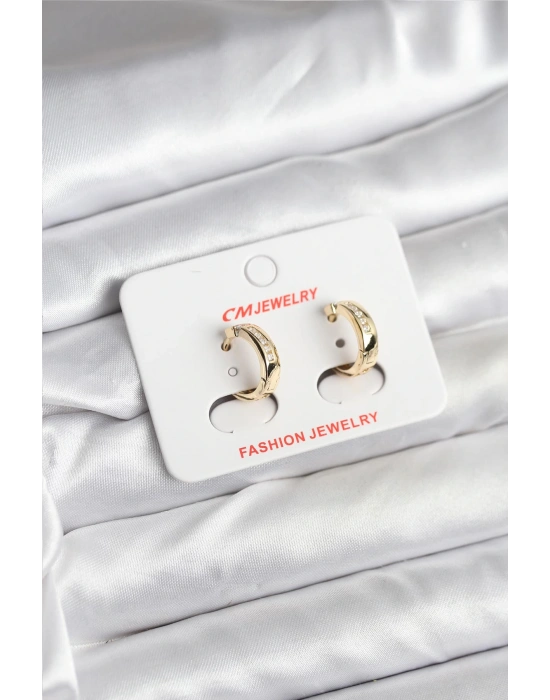 MuI MuI 14K Gold Renk Kaplama CM Kadın Küpe