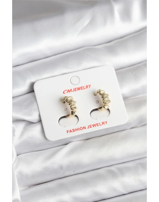 MuI MuI 14K Gold Renk Kaplama CM Kadın Küpe