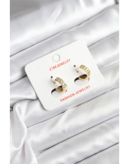 MuI MuI 14K Gold Renk Kaplama CM Kadın Küpe