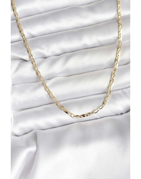 MuI MuI 14K Gold Renk Kaplama Ezme Zincir Model CM Kadın Kolye