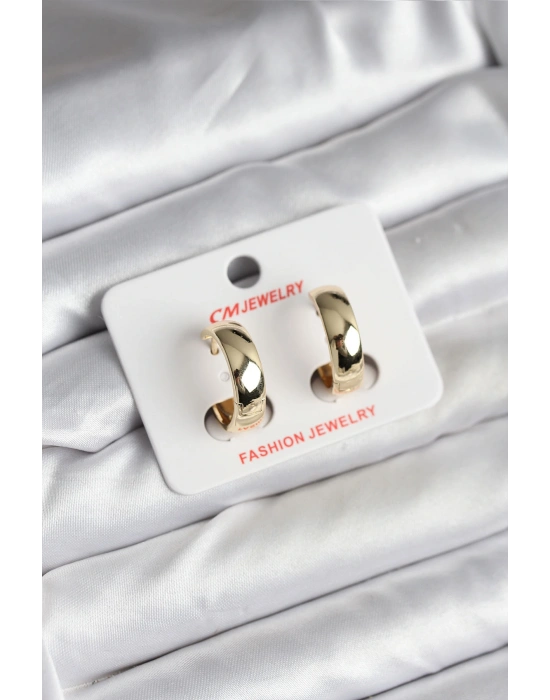 MuI MuI 14K Gold Renk Kaplama Halka CM Kadın Küpe