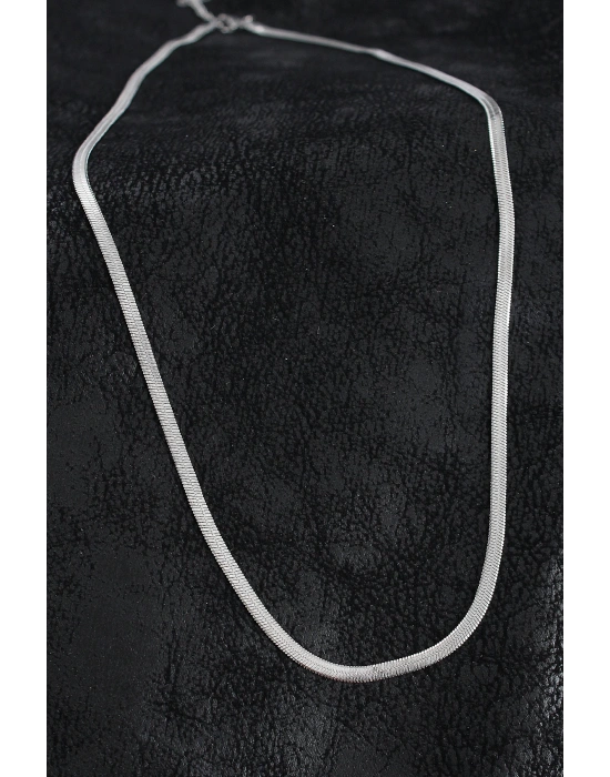 MuI MuI 316L Çelik Klasik İtalyan Zincir Model Gümüş Renk Erkek Kolye