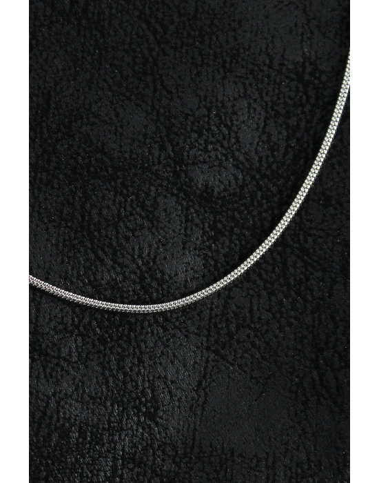 MuI MuI 316L Çelik Örme Zincir Model Gümüş Renk Erkek Kolye