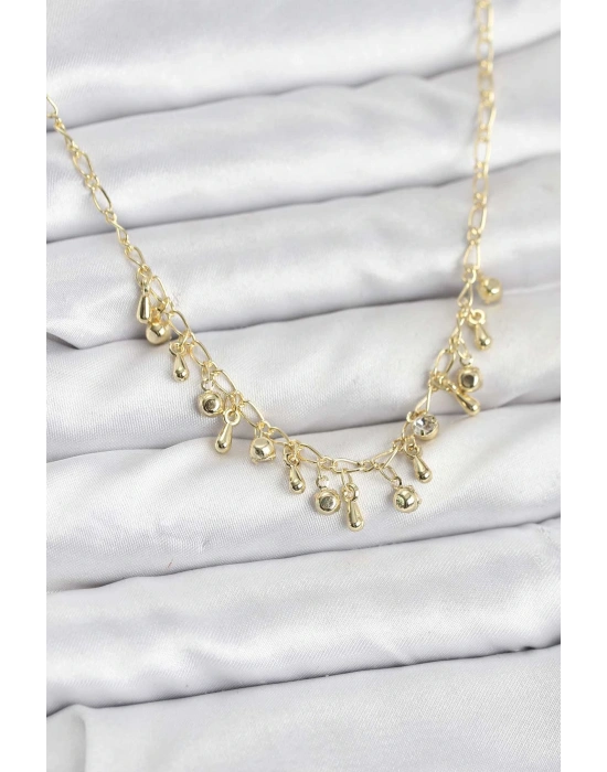 MuI MuI 316L Çelik Zincir Gold Renk Kadın Kolye