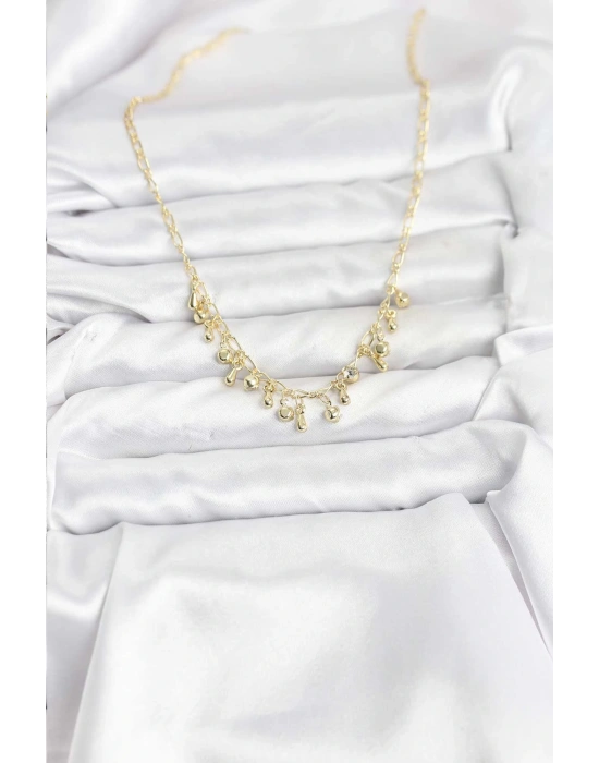 MuI MuI 316L Çelik Zincir Gold Renk Kadın Kolye