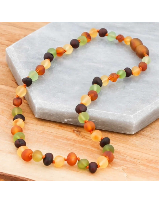 MuI MuI Bebek Damla Kehribar Diş Kolye