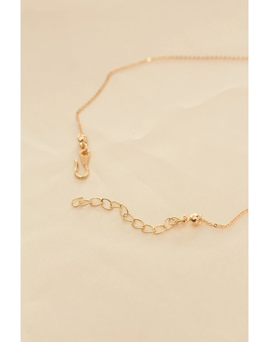 MuI MuI Beyaz Sedefli Kelebek Figürlü Kadın Kolye