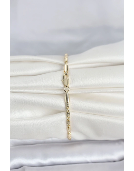 MuI MuI CM 14K Gold Twisted Chain Damenarmband