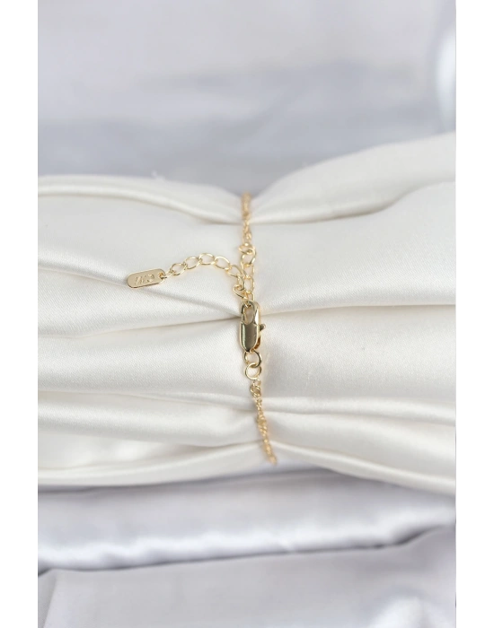 MuI MuI CM Damenarmband aus 14-karätigem Gold, Modell mit gedrehter Kette