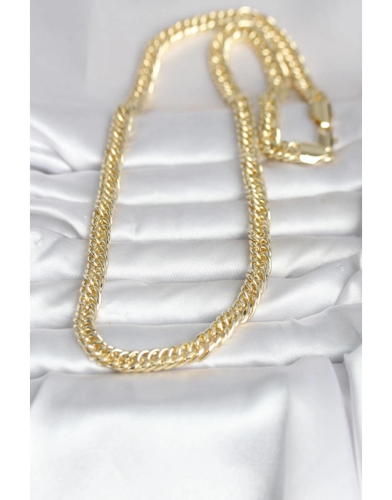 MuI MuI CM 14K Gold Renk Kalın Zincir Model 60 cm Kadın Kolye
