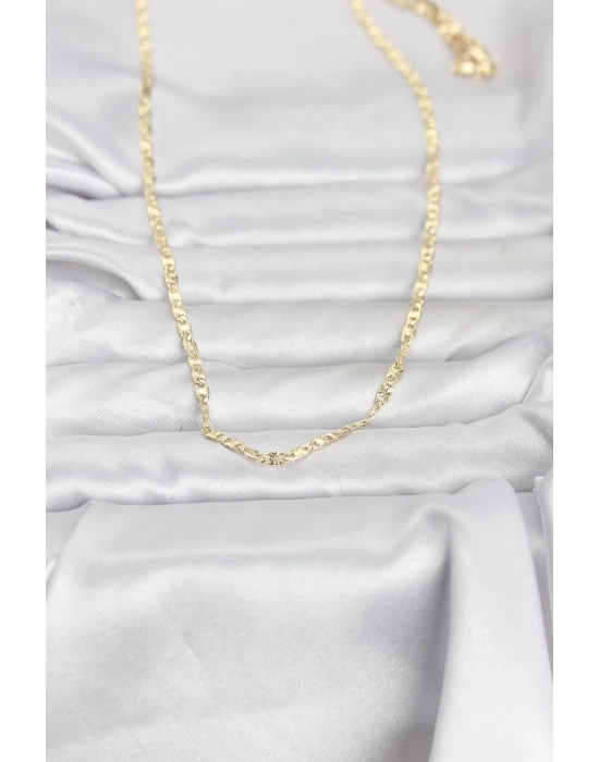 Collana da donna MuI MuI CM in oro 14K con catena laser modello 60 cm