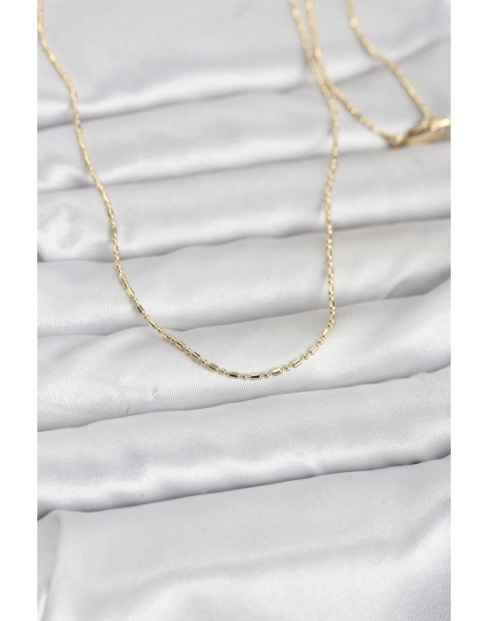 MuI MuI CM 14K Goldfarbene Perlenkette, 60 cm, Damenkette