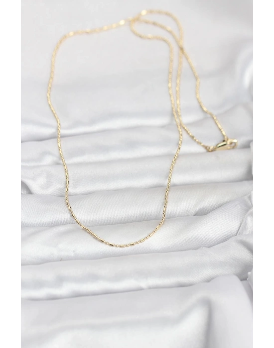 MuI MuI CM 14K Goldfarbene Perlenkette, 60 cm, Damenkette