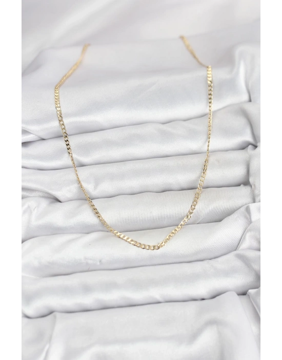 MuI MuI CM 14K Gold Renk Pirinç Zincir Model Kadın Kolye