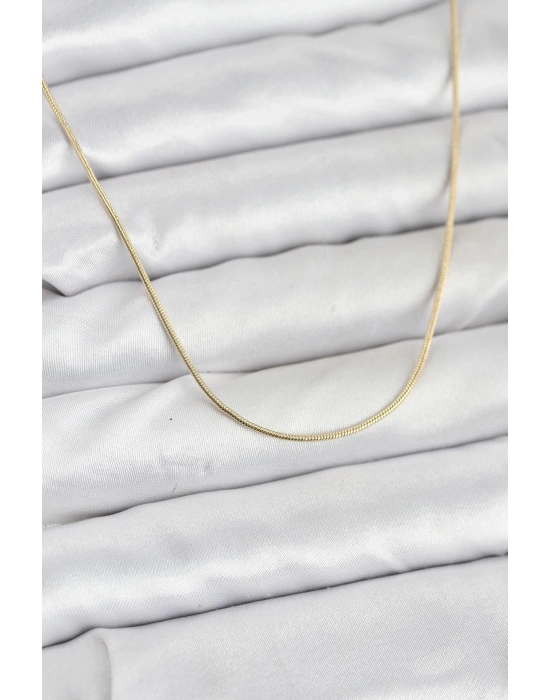 MuI MuI CM Damenhalskette in 14 Karat Goldfarbe mit Schlangenkette