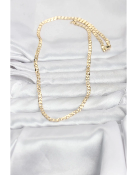 MuI MuI CM 14K Goldfarbene Kette Modell 60 cm Damenhalskette