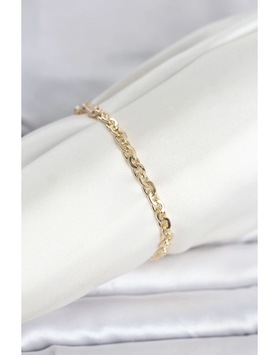 MuI MuI CM 14K Gold Renk Zincir Model Kadın Bileklik