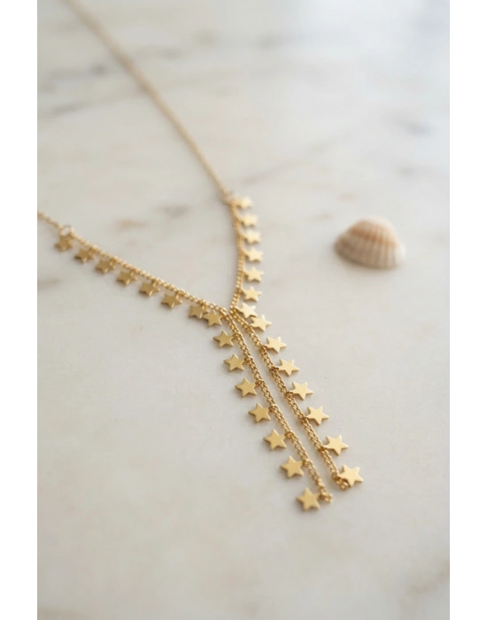 MuI MuI Gold Pirinç Yıldız Model Kadın Kolye