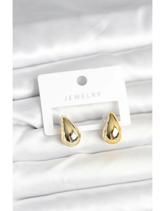 MuI MuI Gold Renk Damla Küpe 17 mm