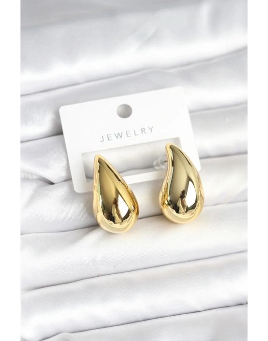 MuI MuI Gold Renk Damla Küpe 30 mm