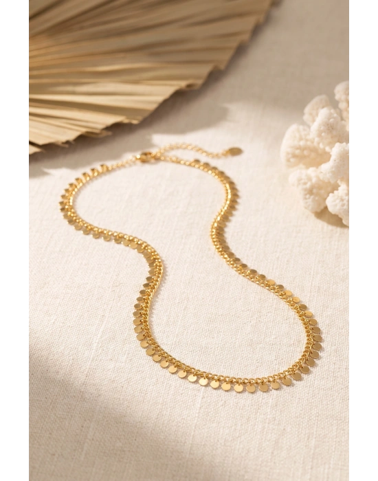 MuI MuI Gold Renk Pul Model 60 cm Kadın Kolye