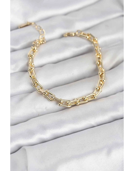 MuI MuI Gold Renk Tifani Model Pirinç Kadın Bileklik