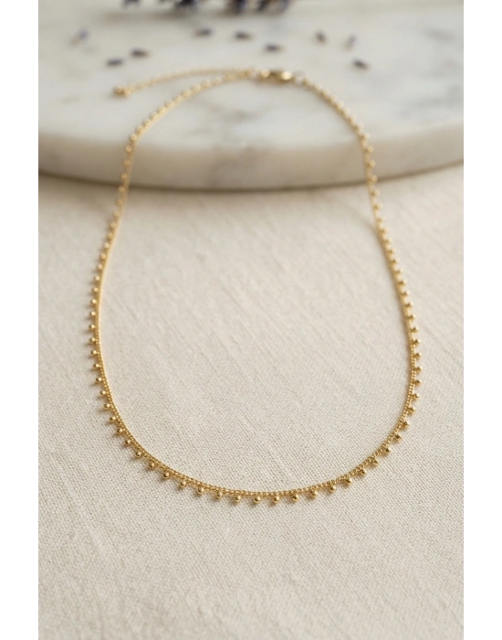 MuI MuI Gold Renk Topçcuk Model 60 cm Kadın Kolye