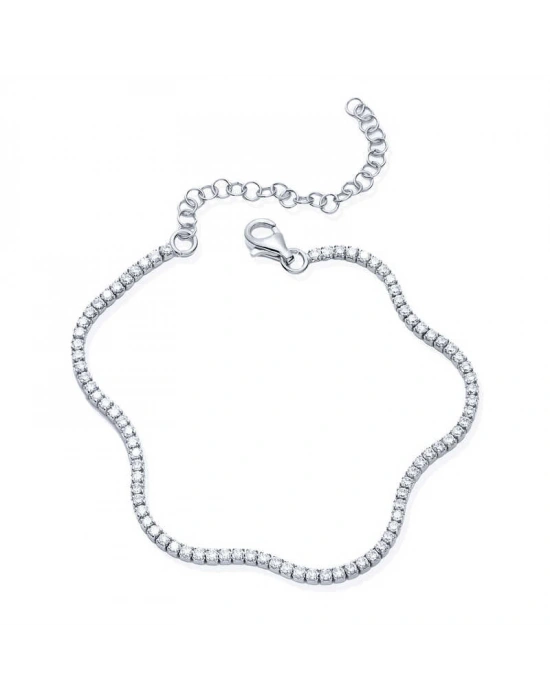 MuI MuI Gümüş 2 mm Su Yolu Kadın Bileklik