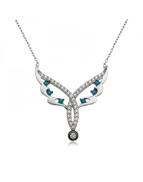 MuI MuI Gümüş Peri Kanadı Bayan Kolye