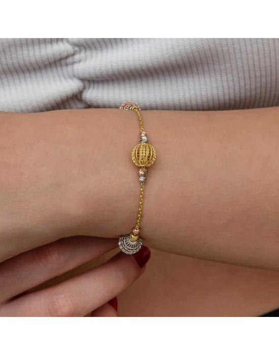 MuI MuI Gümüş Renkli Toplu Dorika Kadın Bileklik