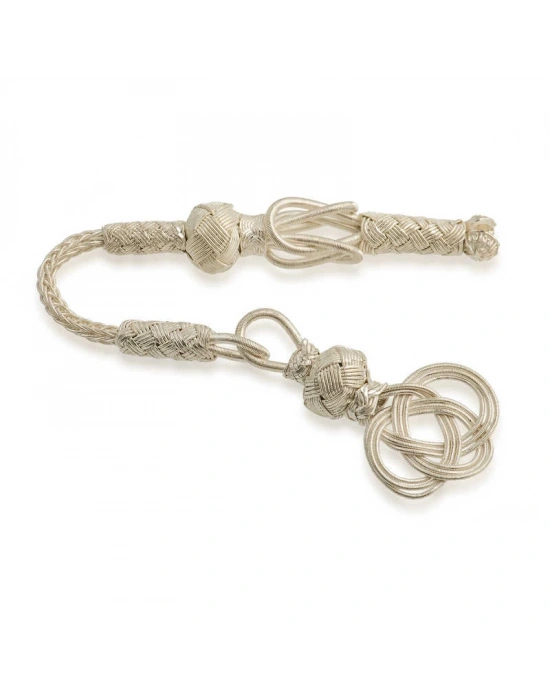 MuI MuI Gümüş Trabzon Örmesi Kazaz Tesbih Püskülü