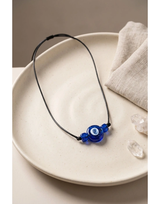 MuI MuI Handmade Bohem Mavi Nazar Kolye
