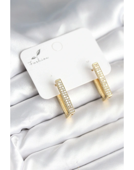 MuI MuI Kare Zirkon Taşlı Kadın Küpe