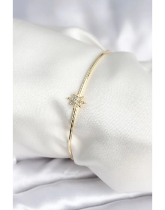 MuI MuI Kutup Yıldızı Figür Pirinç Gold Renk Kadın Bileklik